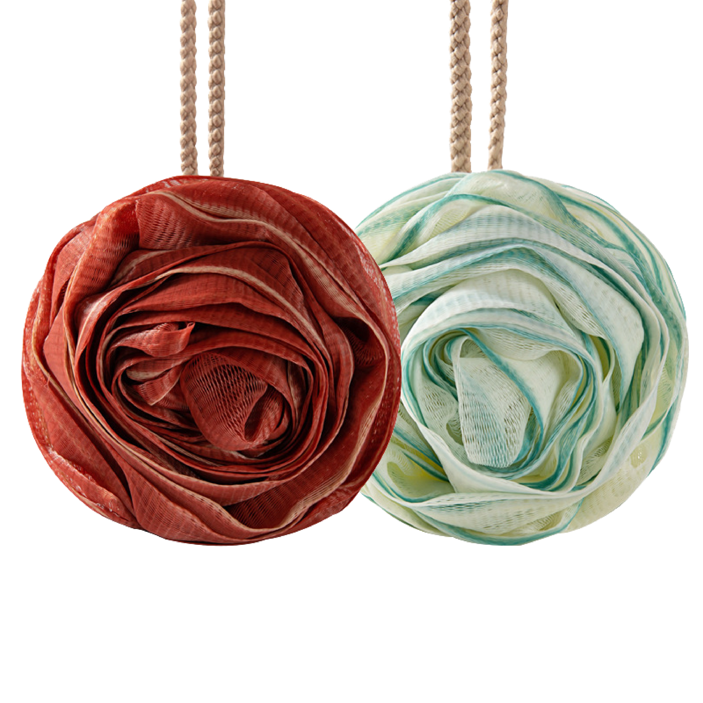 Luxurious Rose Bath Ball - Super Soft & High-End Scrubbing