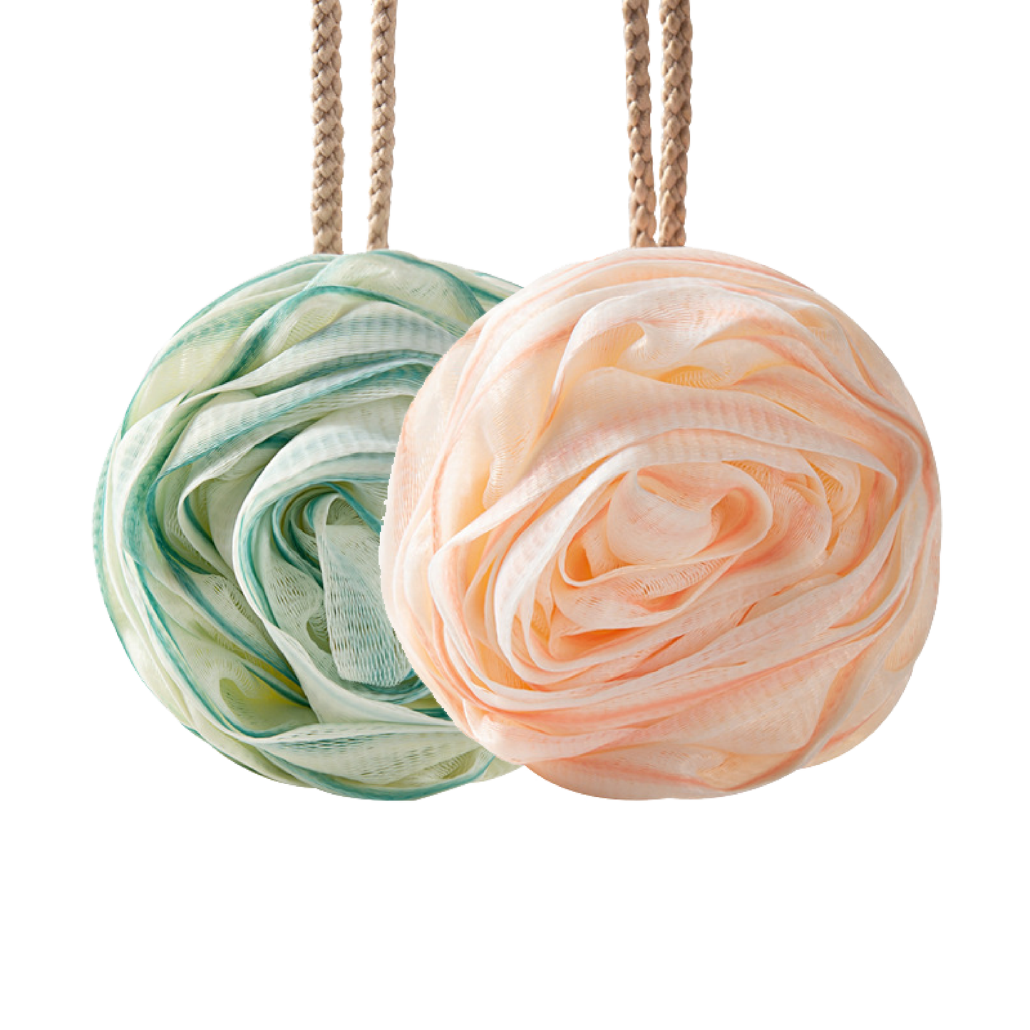 Luxurious Rose Bath Ball - Super Soft & High-End Scrubbing