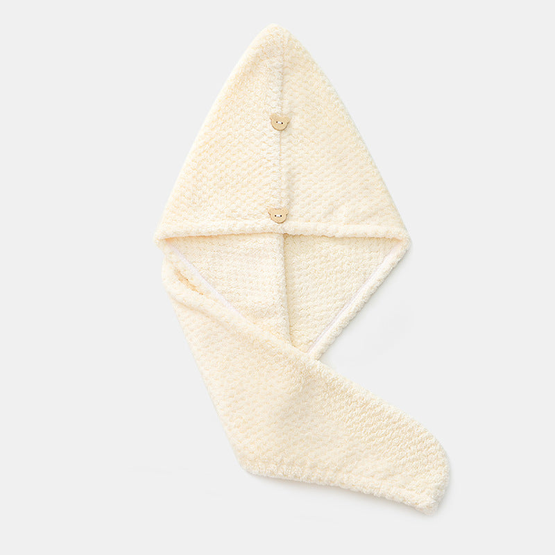 Thickened Super Absorbent Coral Fleece Hair Towel Cap
