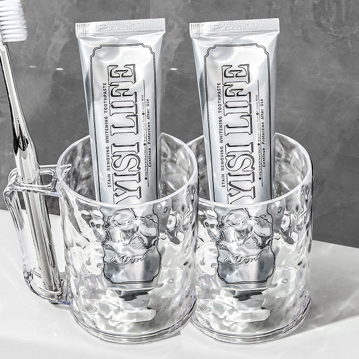 Glacier Pattern Transparent Toothbrush Holder Cup