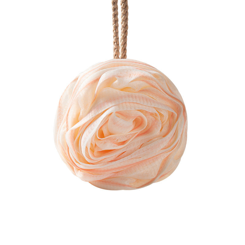 Luxurious Rose Bath Ball - Super Soft & High-End Scrubbing