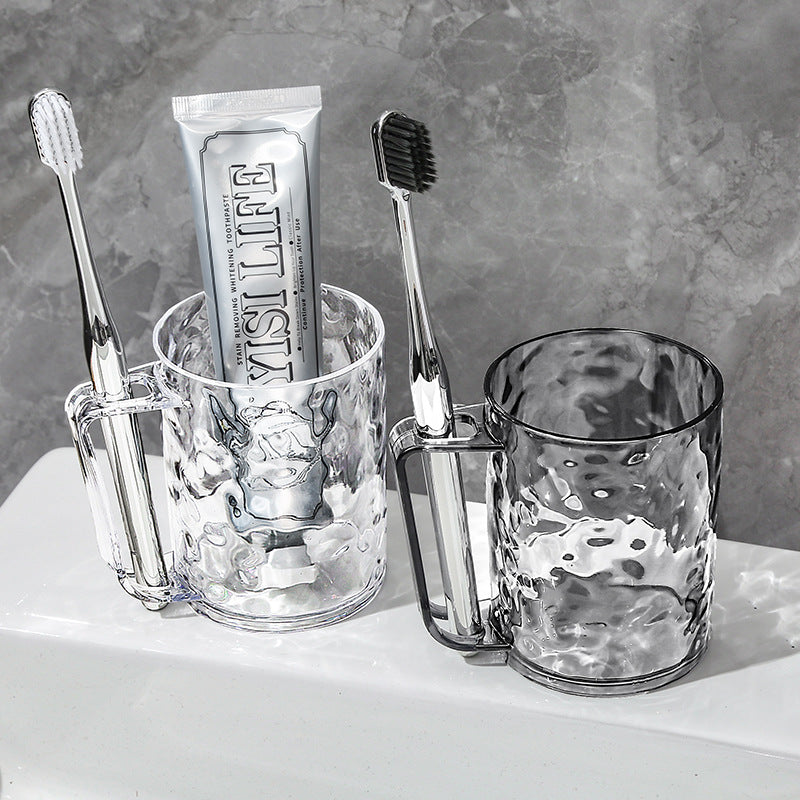 Glacier Pattern Transparent Toothbrush Holder Cup