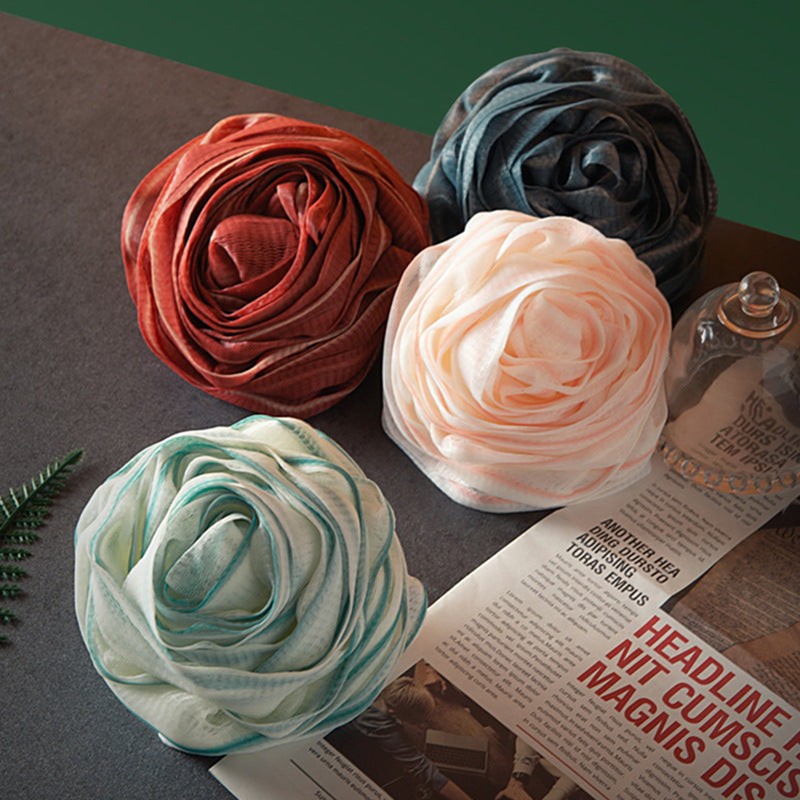 Luxurious Rose Bath Ball - Super Soft & High-End Scrubbing