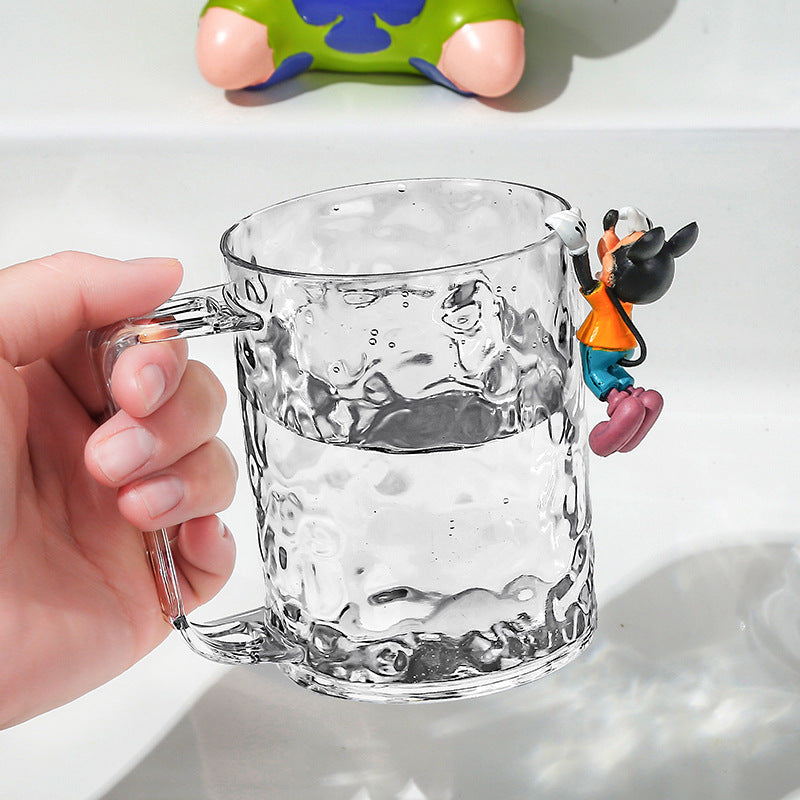Glacier Pattern Transparent Toothbrush Holder Cup