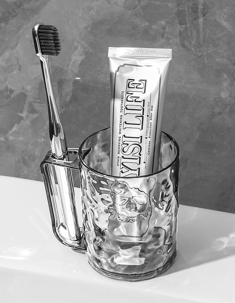 Glacier Pattern Transparent Toothbrush Holder Cup