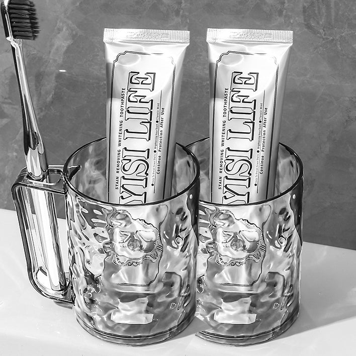 Glacier Pattern Transparent Toothbrush Holder Cup